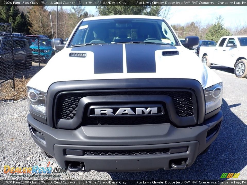 2020 Ram 1500 Classic Warlock Quad Cab 4x4 Bright White / Black/Diesel Gray Photo #8