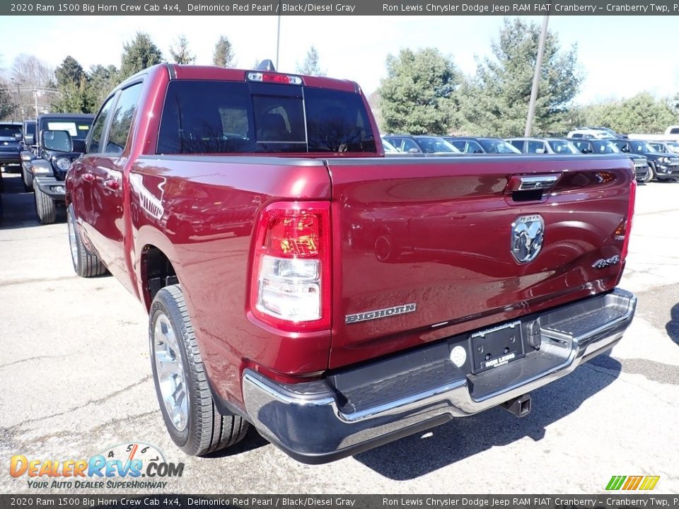 2020 Ram 1500 Big Horn Crew Cab 4x4 Delmonico Red Pearl / Black/Diesel Gray Photo #4