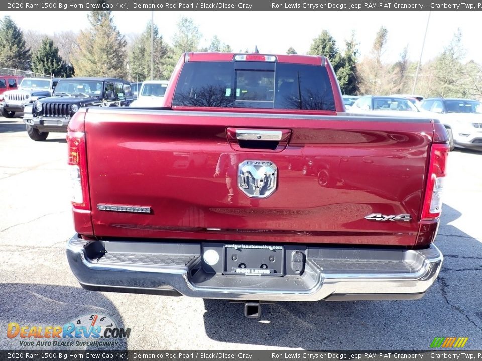2020 Ram 1500 Big Horn Crew Cab 4x4 Delmonico Red Pearl / Black/Diesel Gray Photo #5