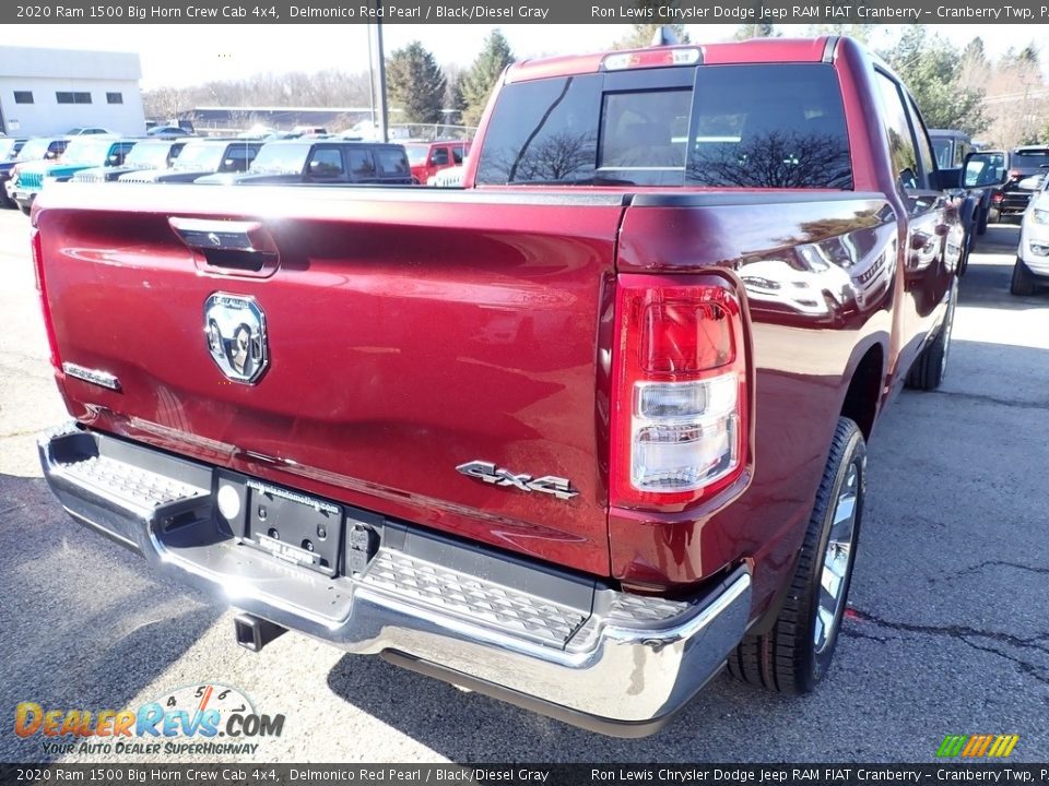 2020 Ram 1500 Big Horn Crew Cab 4x4 Delmonico Red Pearl / Black/Diesel Gray Photo #6