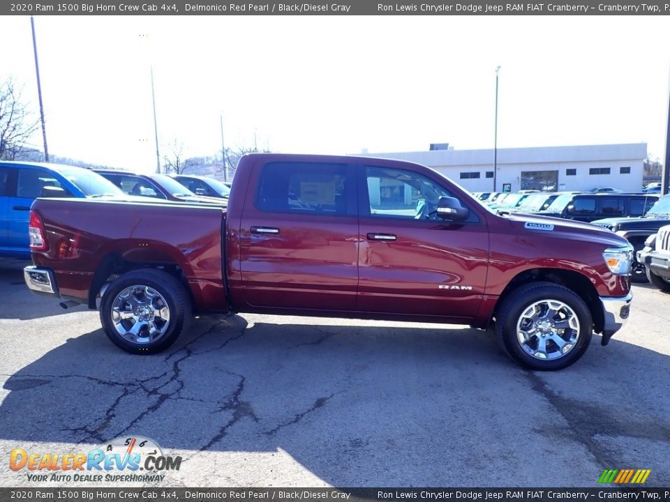 2020 Ram 1500 Big Horn Crew Cab 4x4 Delmonico Red Pearl / Black/Diesel Gray Photo #7