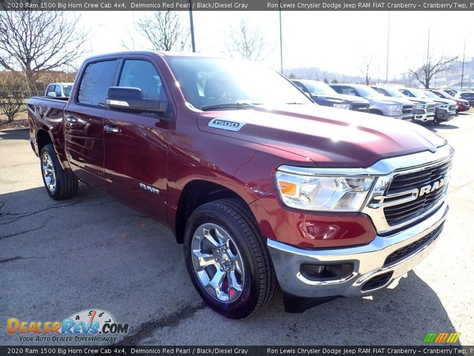 2020 Ram 1500 Big Horn Crew Cab 4x4 Delmonico Red Pearl / Black/Diesel Gray Photo #8