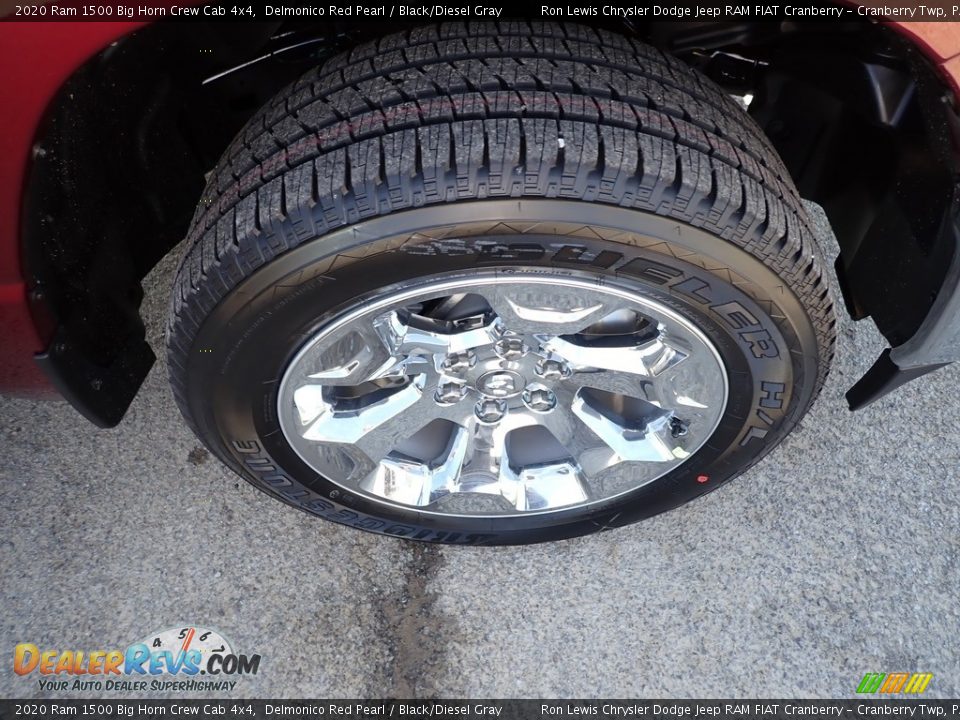 2020 Ram 1500 Big Horn Crew Cab 4x4 Delmonico Red Pearl / Black/Diesel Gray Photo #9