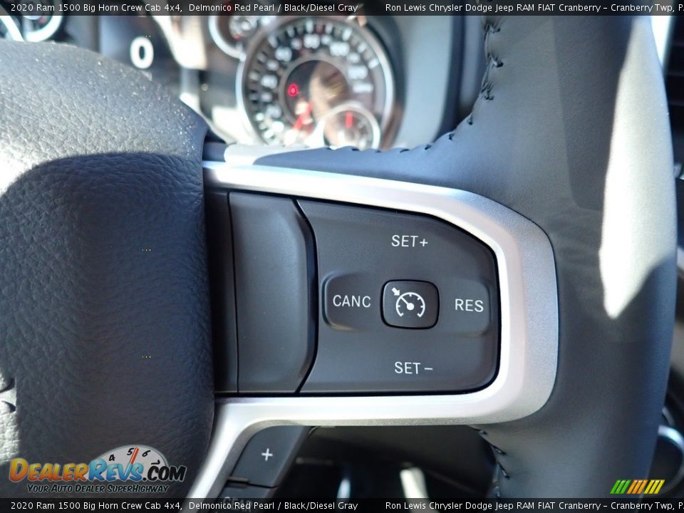 2020 Ram 1500 Big Horn Crew Cab 4x4 Delmonico Red Pearl / Black/Diesel Gray Photo #17