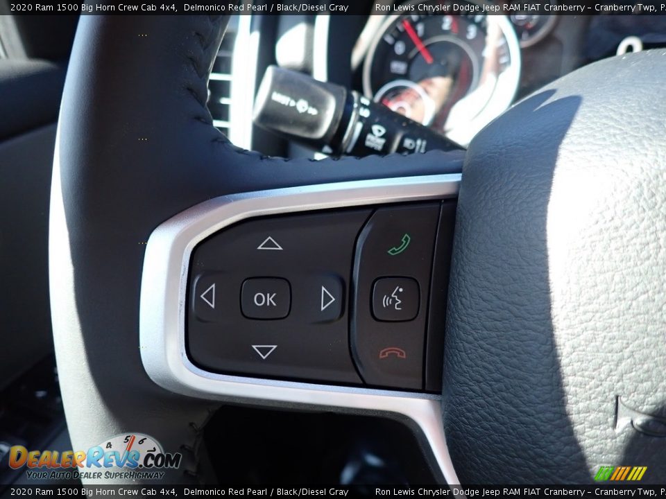 2020 Ram 1500 Big Horn Crew Cab 4x4 Delmonico Red Pearl / Black/Diesel Gray Photo #18