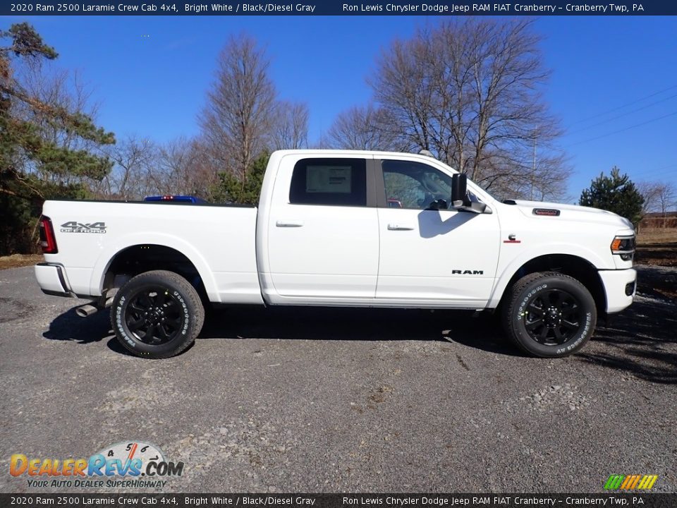 2020 Ram 2500 Laramie Crew Cab 4x4 Bright White / Black/Diesel Gray Photo #5