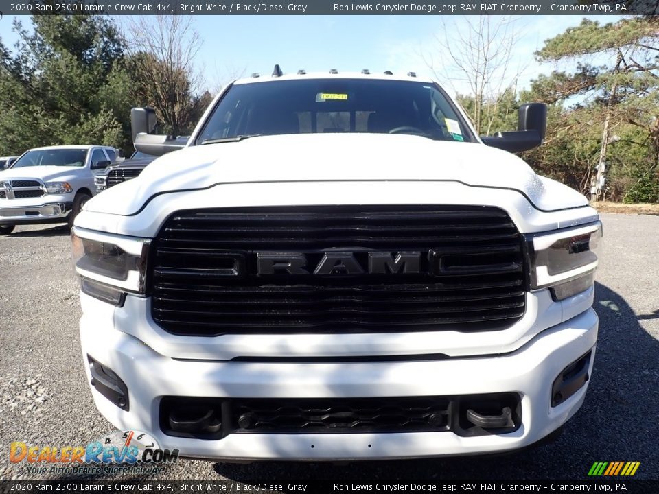 2020 Ram 2500 Laramie Crew Cab 4x4 Bright White / Black/Diesel Gray Photo #7