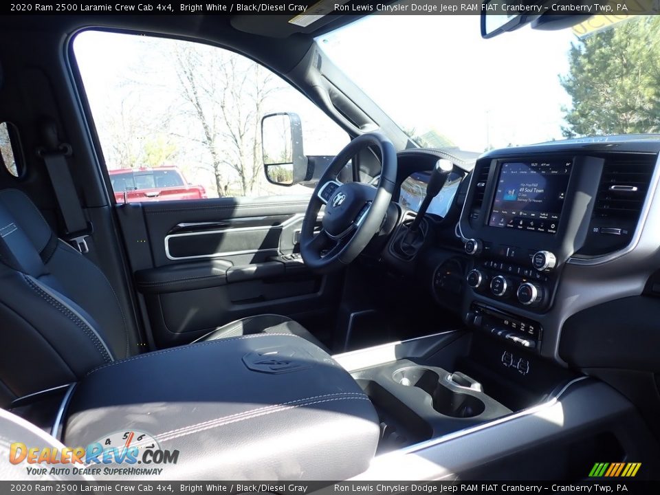 2020 Ram 2500 Laramie Crew Cab 4x4 Bright White / Black/Diesel Gray Photo #10