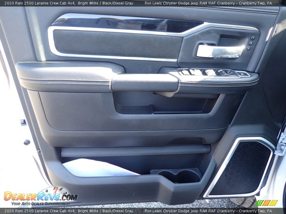 2020 Ram 2500 Laramie Crew Cab 4x4 Bright White / Black/Diesel Gray Photo #12