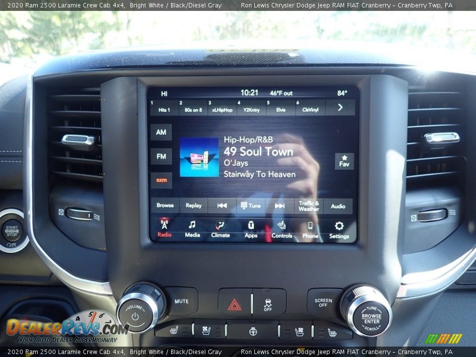 2020 Ram 2500 Laramie Crew Cab 4x4 Bright White / Black/Diesel Gray Photo #14