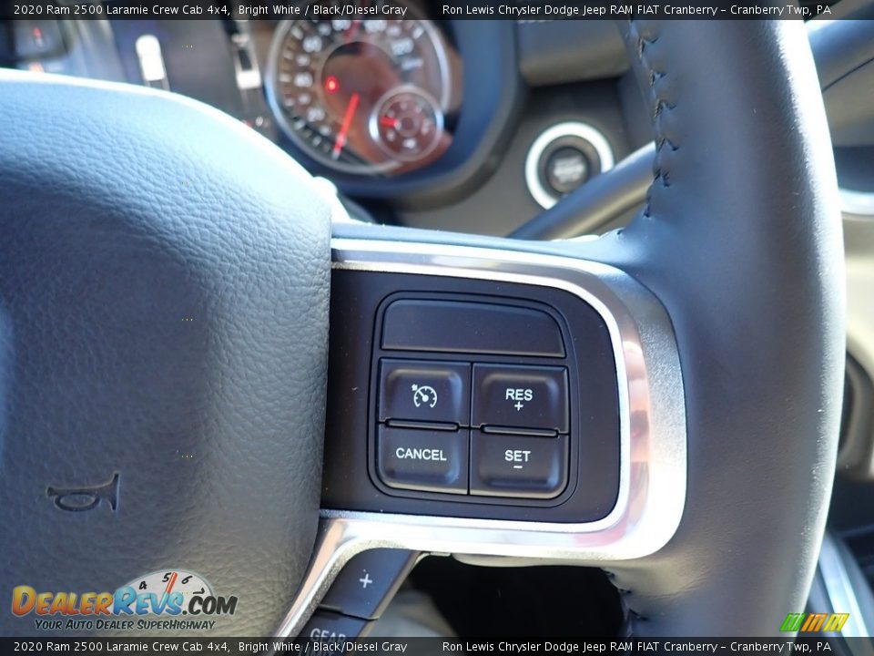 2020 Ram 2500 Laramie Crew Cab 4x4 Bright White / Black/Diesel Gray Photo #16