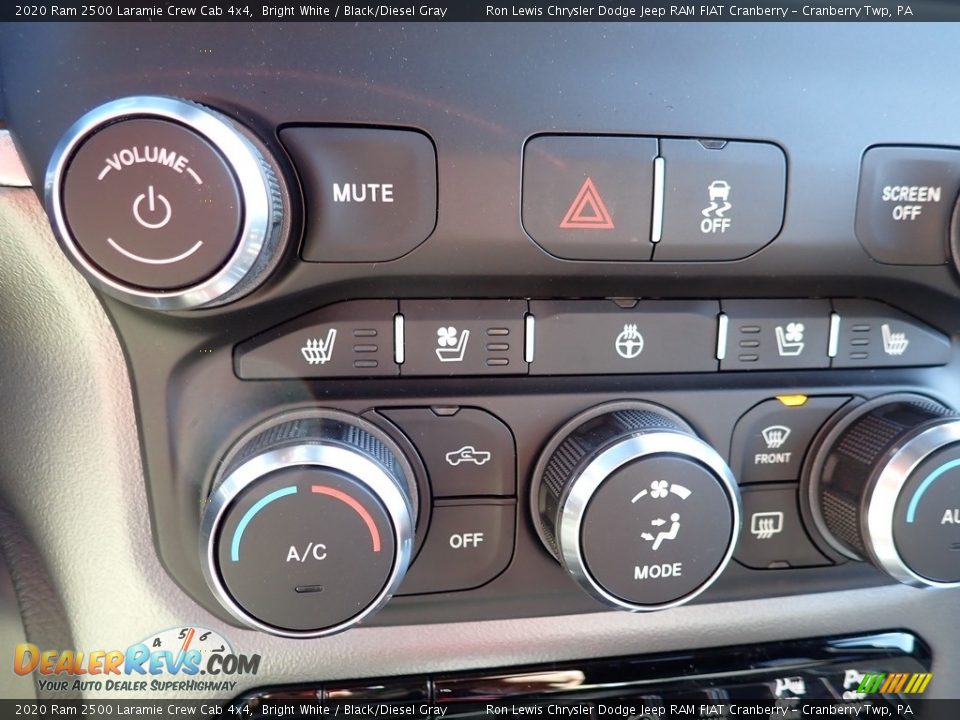 2020 Ram 2500 Laramie Crew Cab 4x4 Bright White / Black/Diesel Gray Photo #18