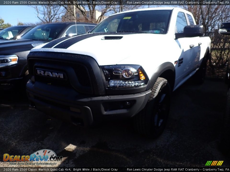 2020 Ram 1500 Classic Warlock Quad Cab 4x4 Bright White / Black/Diesel Gray Photo #2