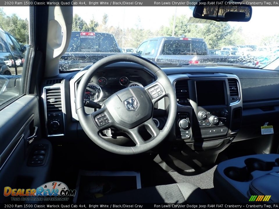 2020 Ram 1500 Classic Warlock Quad Cab 4x4 Bright White / Black/Diesel Gray Photo #6