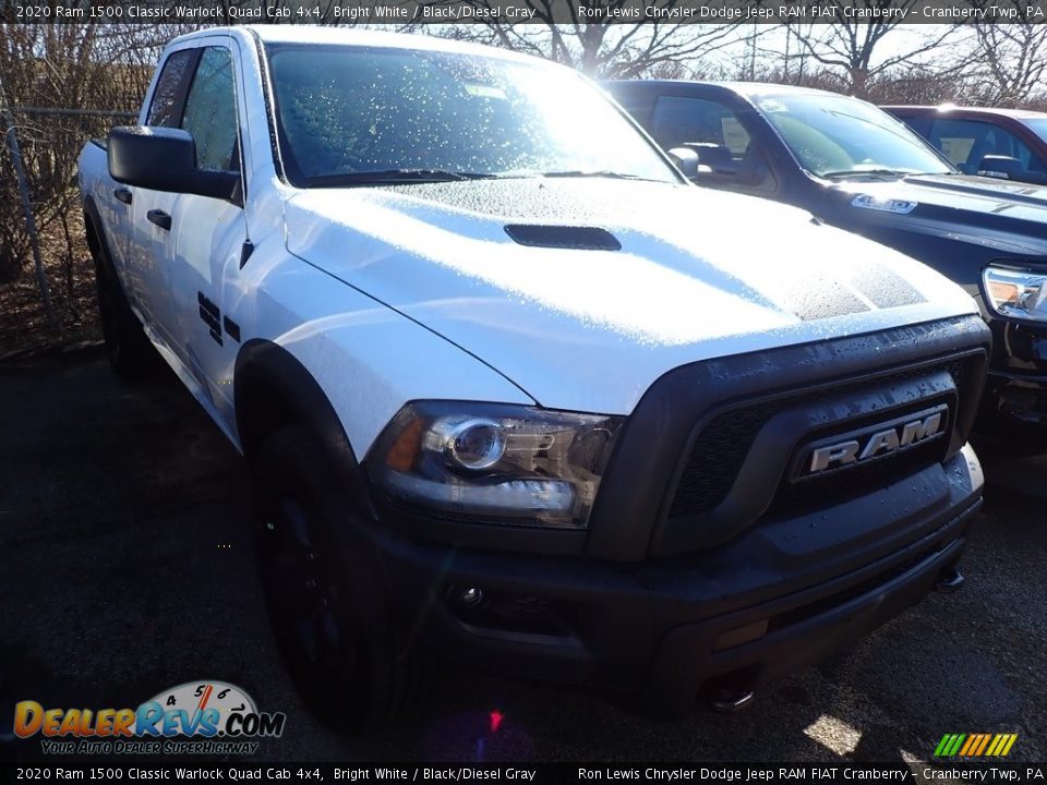 2020 Ram 1500 Classic Warlock Quad Cab 4x4 Bright White / Black/Diesel Gray Photo #7