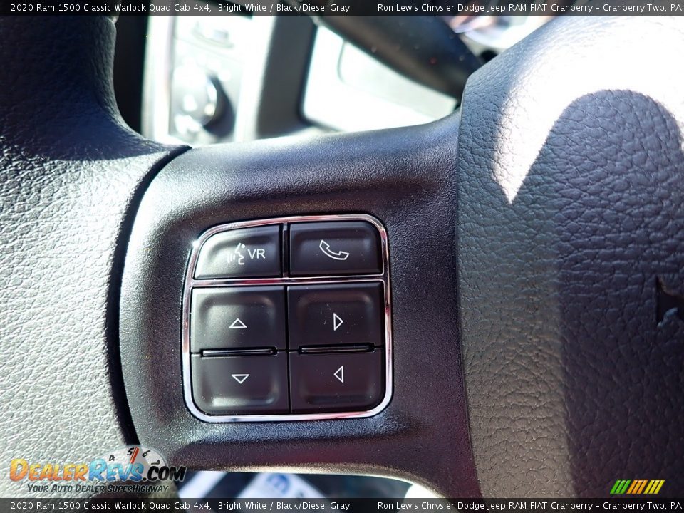 2020 Ram 1500 Classic Warlock Quad Cab 4x4 Bright White / Black/Diesel Gray Photo #14
