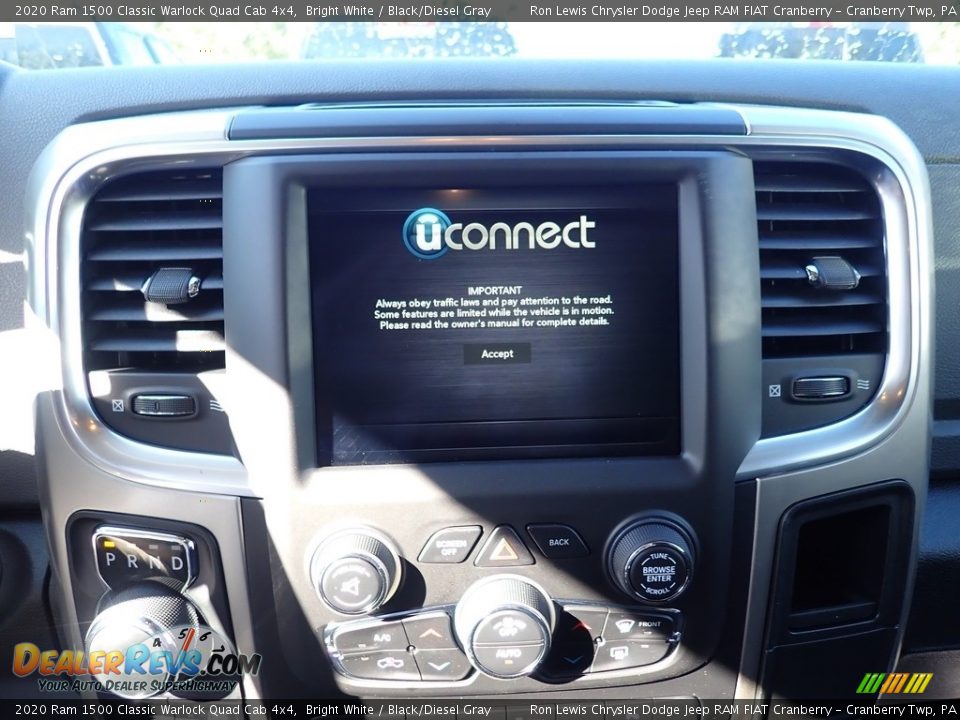 2020 Ram 1500 Classic Warlock Quad Cab 4x4 Bright White / Black/Diesel Gray Photo #15