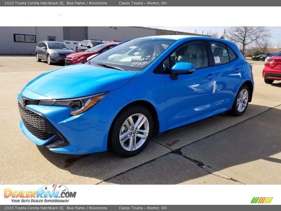 2020 Toyota Corolla Hatchback SE Blue Flame / Moonstone Photo #1
