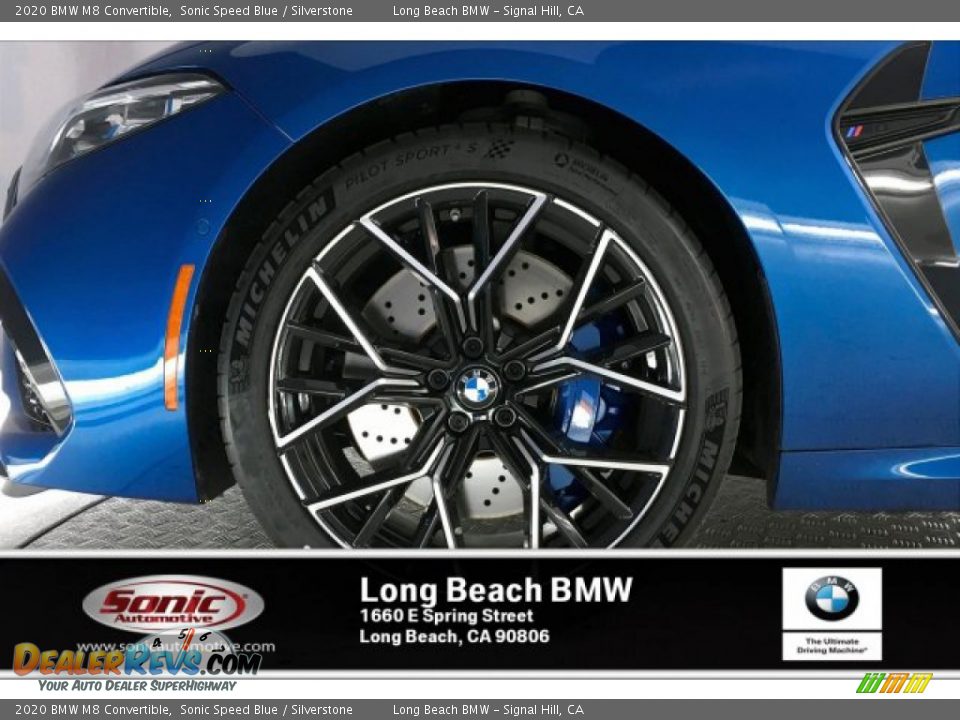 2020 BMW M8 Convertible Sonic Speed Blue / Silverstone Photo #9