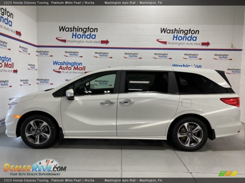 2020 Honda Odyssey Touring Platinum White Pearl / Mocha Photo #5