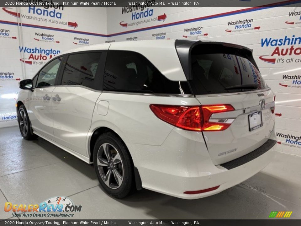 2020 Honda Odyssey Touring Platinum White Pearl / Mocha Photo #6