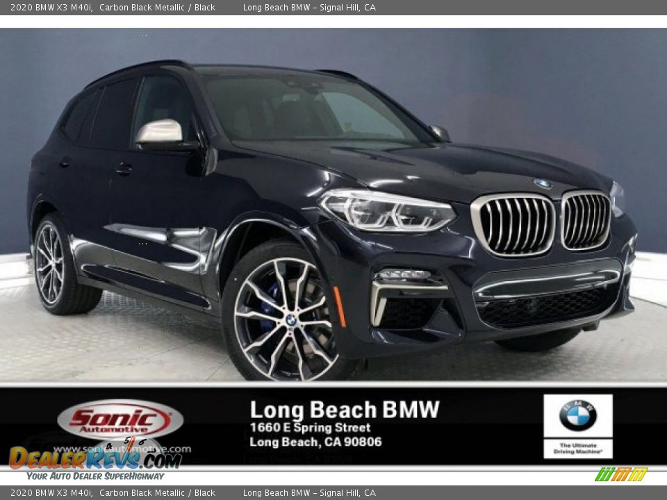 2020 BMW X3 M40i Carbon Black Metallic / Black Photo #1