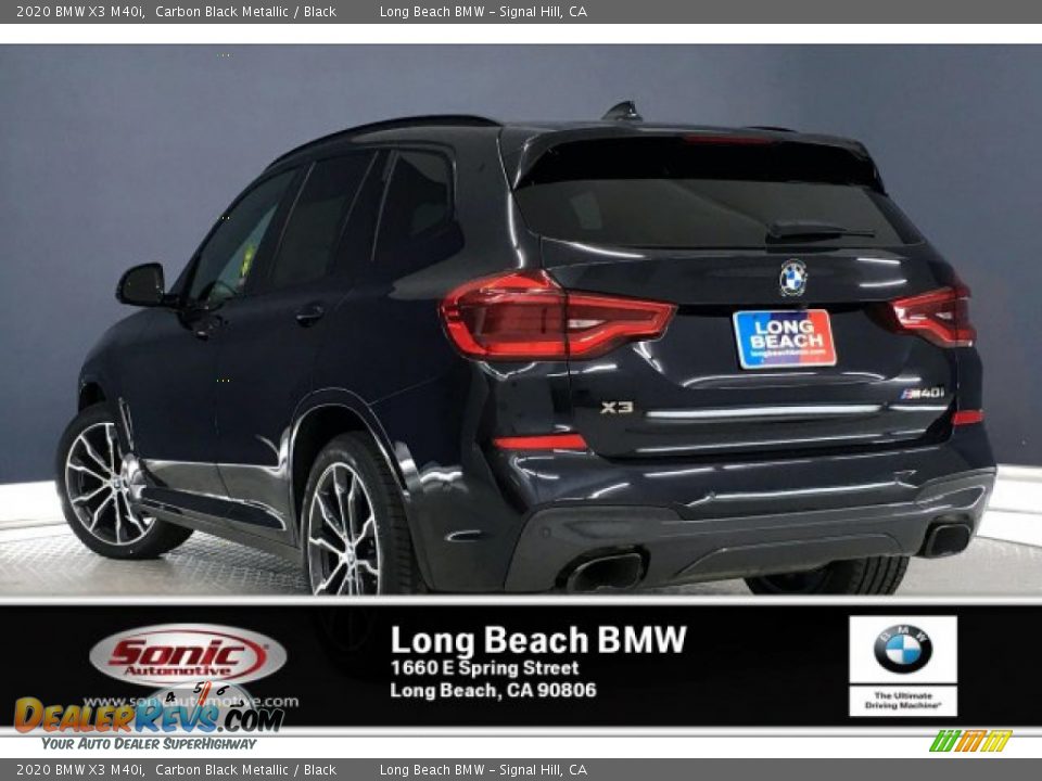 2020 BMW X3 M40i Carbon Black Metallic / Black Photo #2