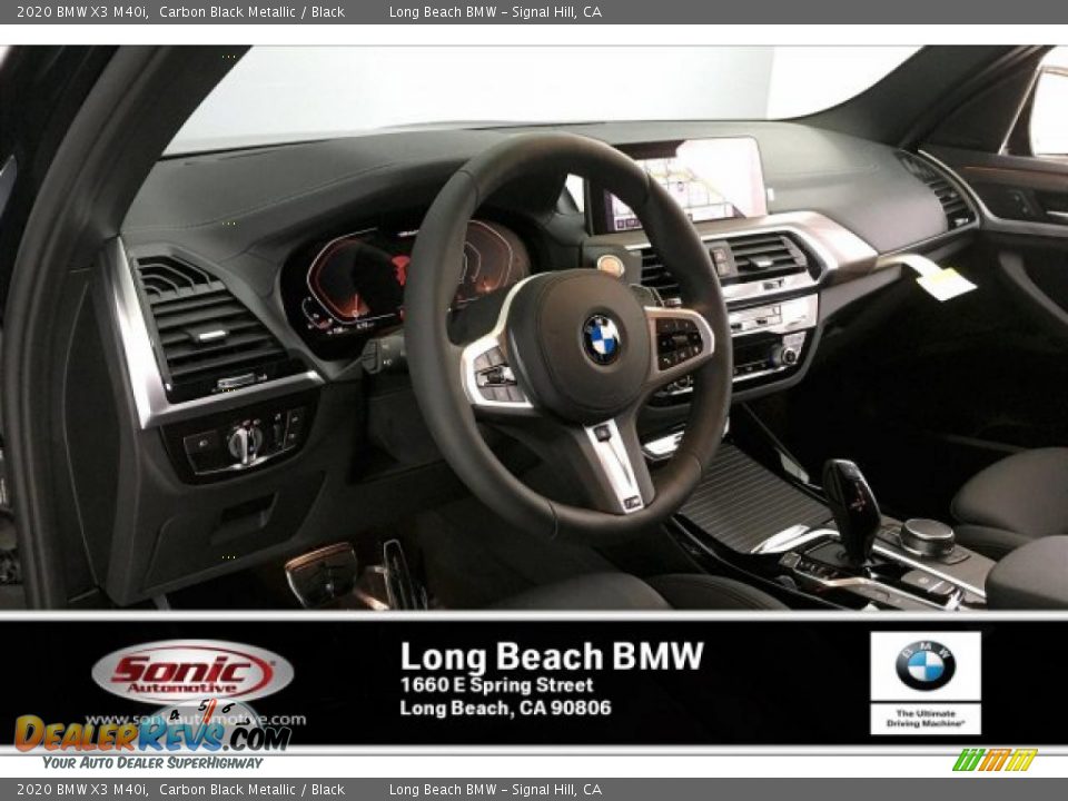 2020 BMW X3 M40i Carbon Black Metallic / Black Photo #4