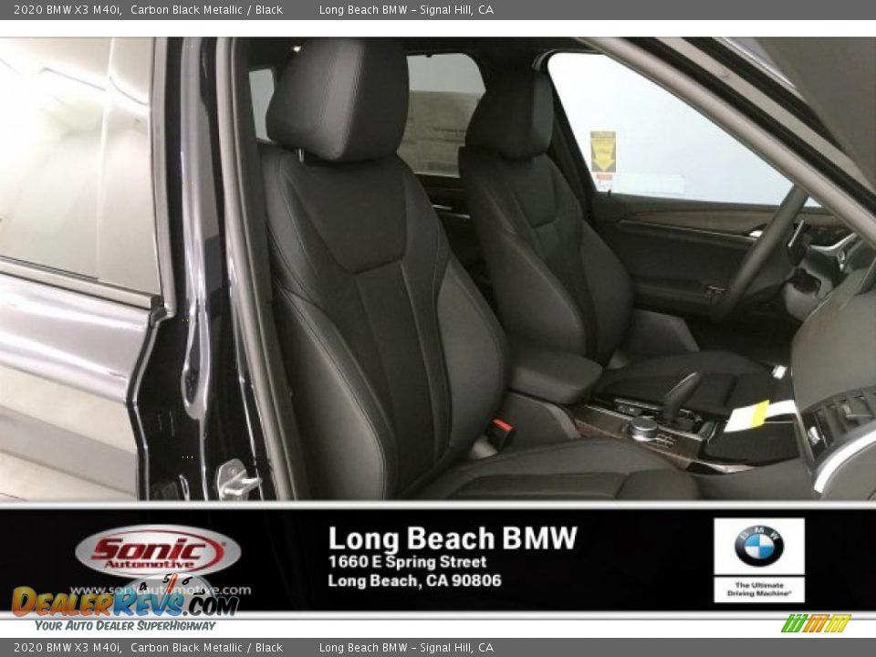 2020 BMW X3 M40i Carbon Black Metallic / Black Photo #7