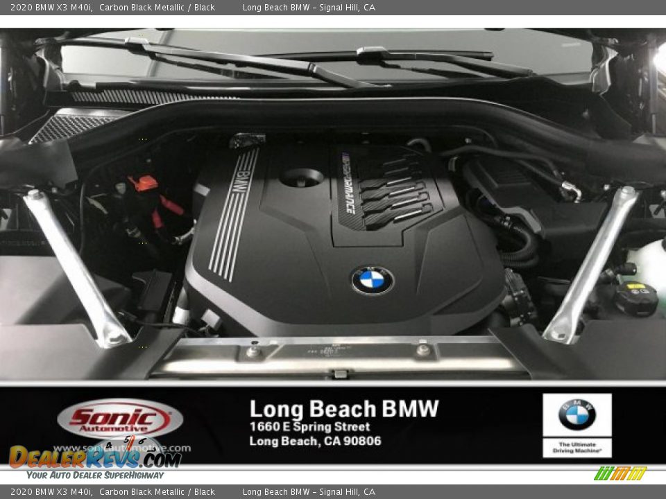 2020 BMW X3 M40i Carbon Black Metallic / Black Photo #8