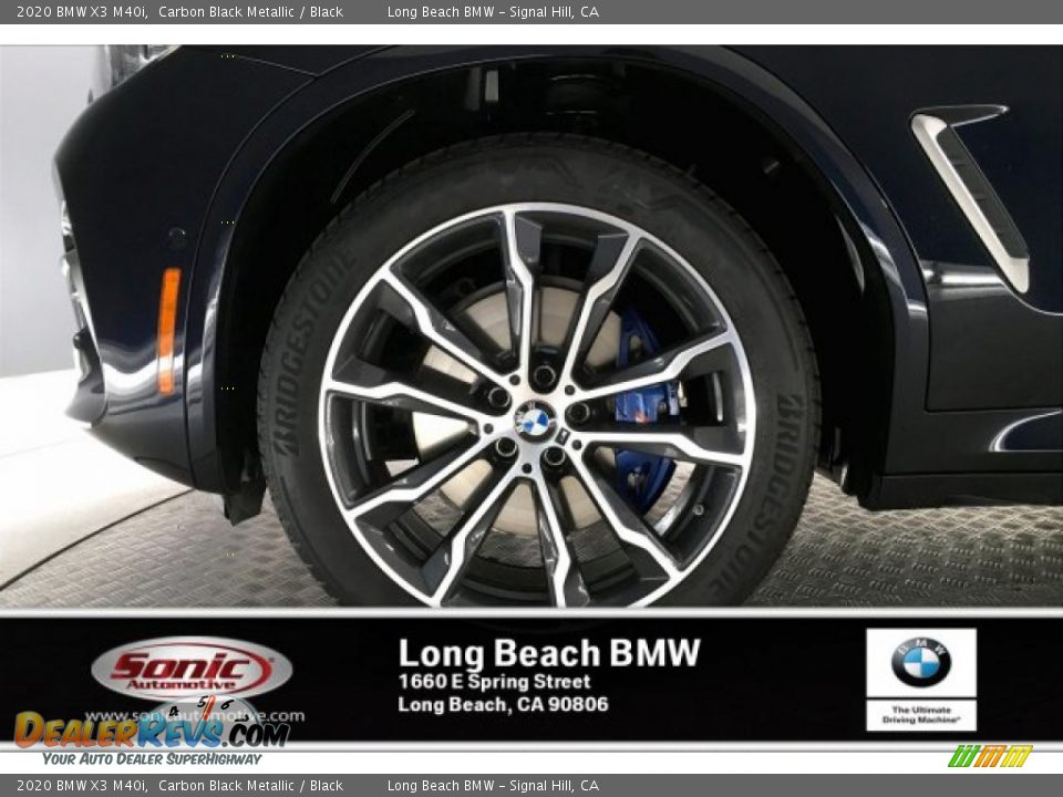 2020 BMW X3 M40i Carbon Black Metallic / Black Photo #9