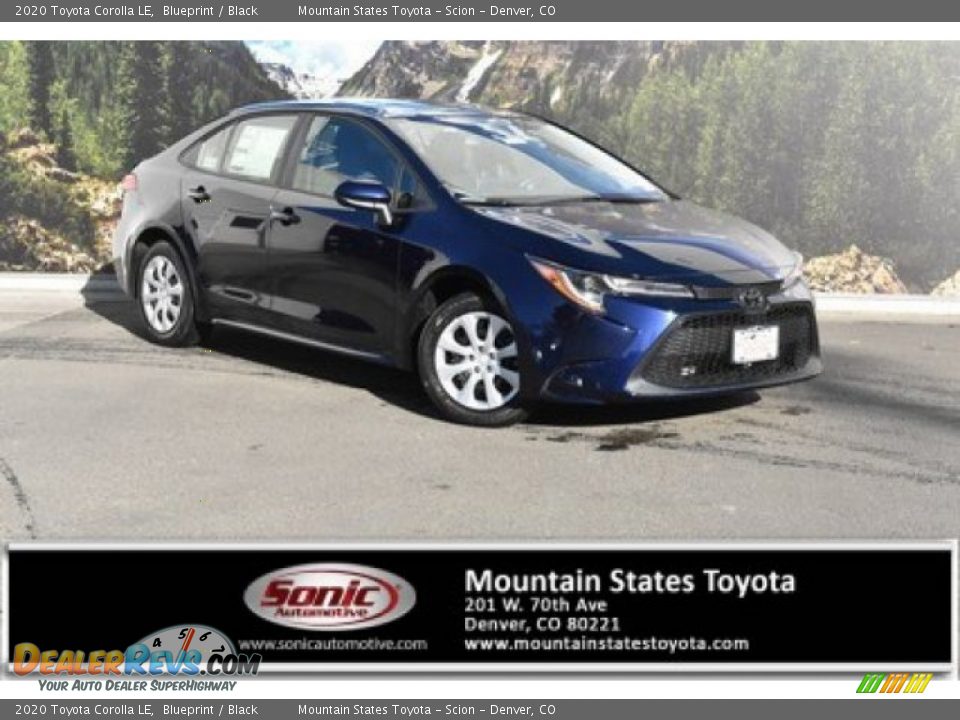 2020 Toyota Corolla LE Blueprint / Black Photo #1