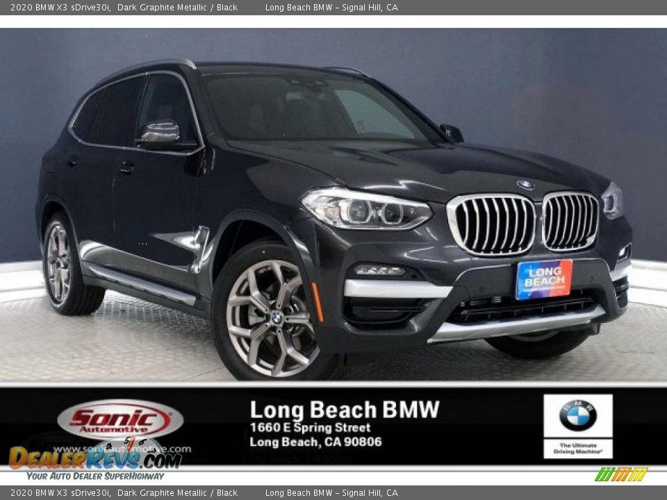 2020 BMW X3 sDrive30i Dark Graphite Metallic / Black Photo #1