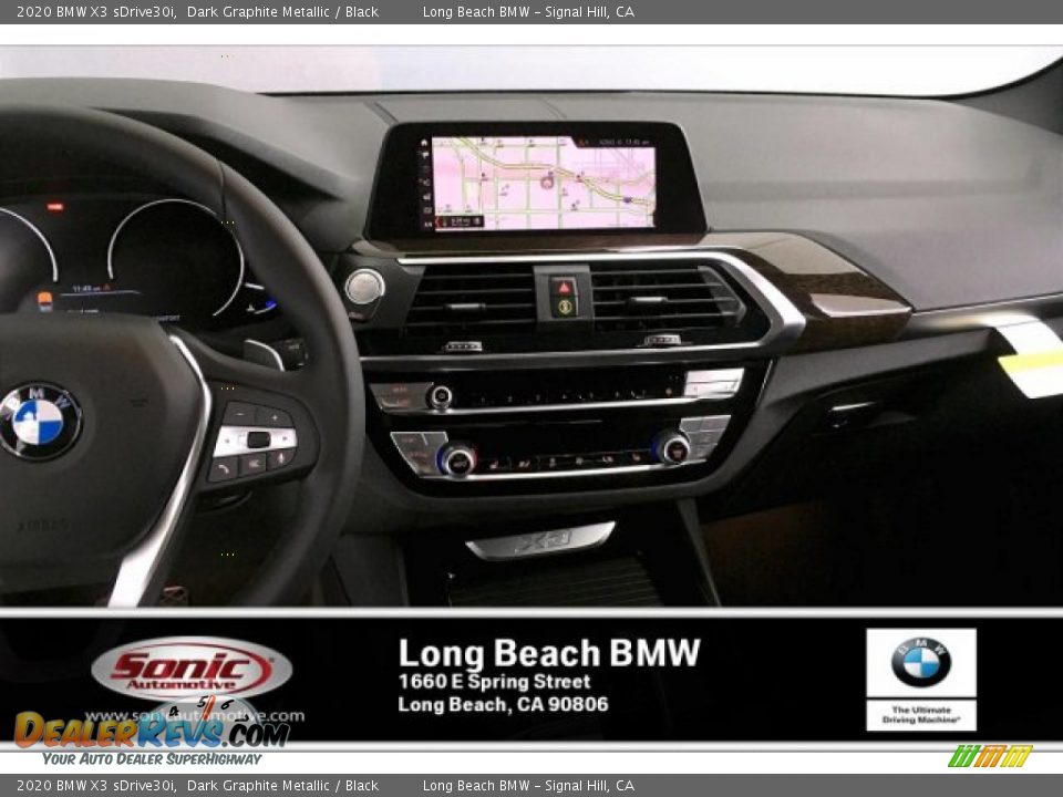 2020 BMW X3 sDrive30i Dark Graphite Metallic / Black Photo #5