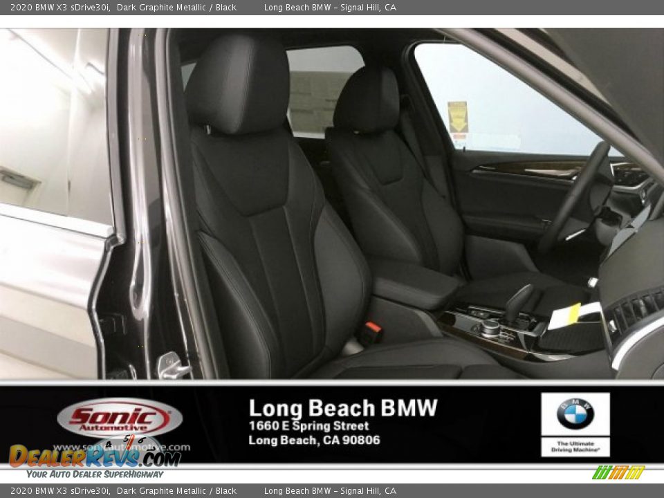 2020 BMW X3 sDrive30i Dark Graphite Metallic / Black Photo #7