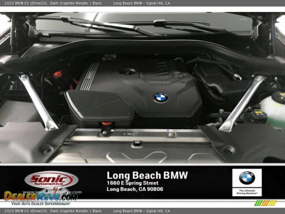 2020 BMW X3 sDrive30i Dark Graphite Metallic / Black Photo #8