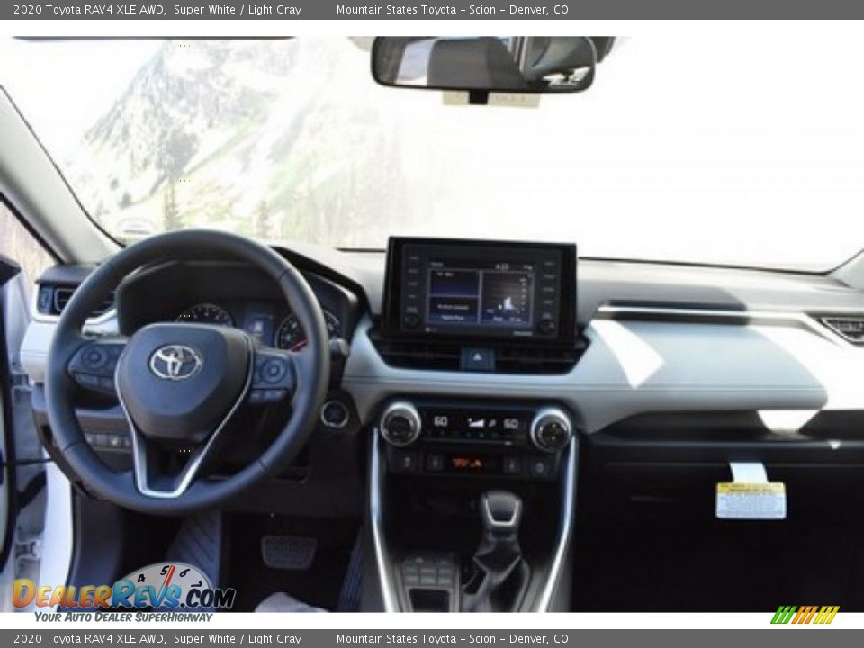 2020 Toyota RAV4 XLE AWD Super White / Light Gray Photo #7