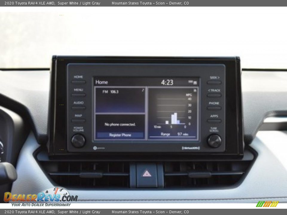 2020 Toyota RAV4 XLE AWD Super White / Light Gray Photo #9