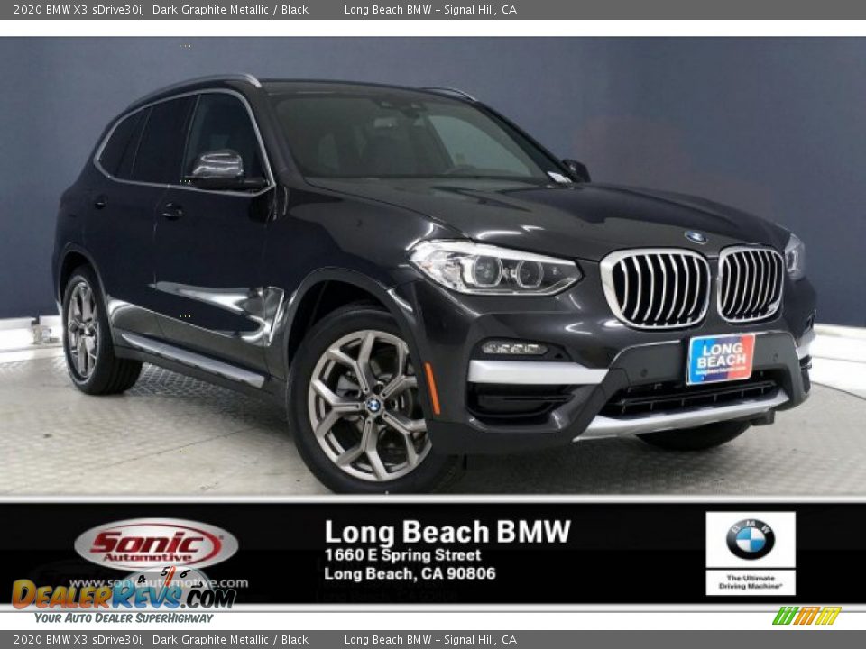 2020 BMW X3 sDrive30i Dark Graphite Metallic / Black Photo #1
