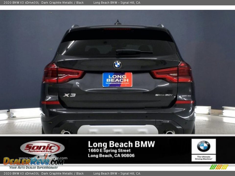 2020 BMW X3 sDrive30i Dark Graphite Metallic / Black Photo #3