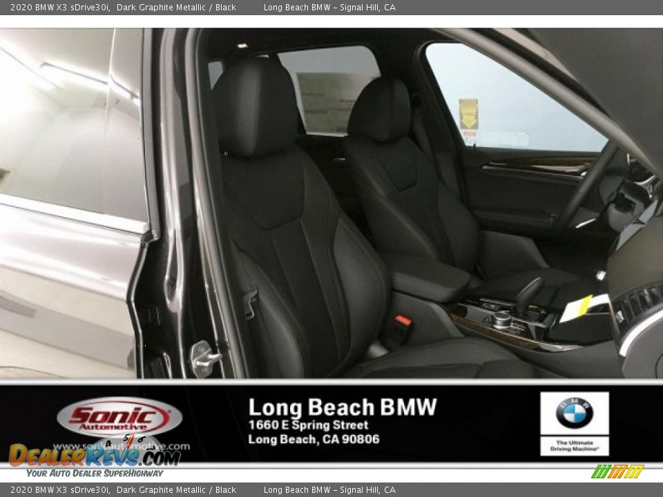 2020 BMW X3 sDrive30i Dark Graphite Metallic / Black Photo #7