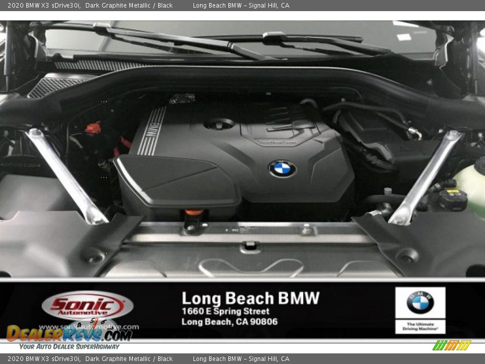 2020 BMW X3 sDrive30i Dark Graphite Metallic / Black Photo #8