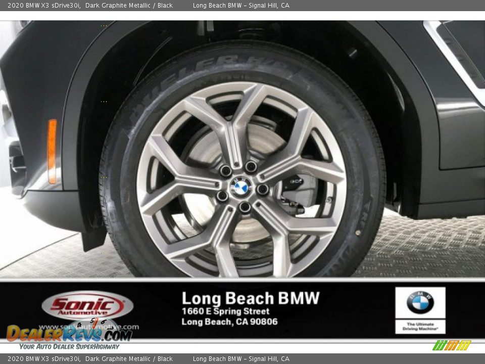 2020 BMW X3 sDrive30i Dark Graphite Metallic / Black Photo #9