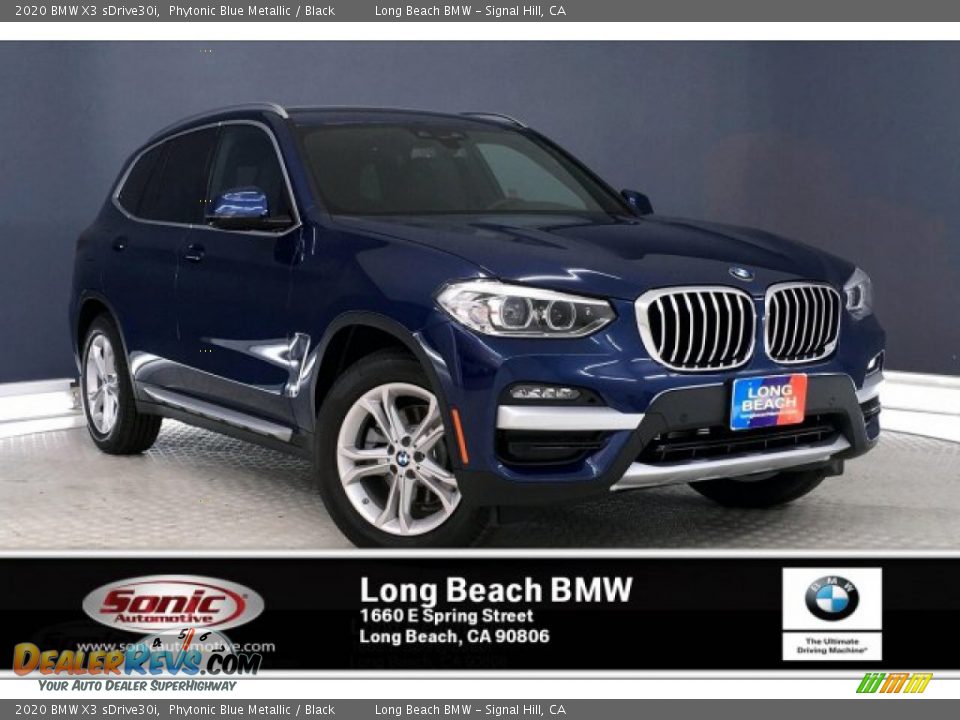 2020 BMW X3 sDrive30i Phytonic Blue Metallic / Black Photo #1