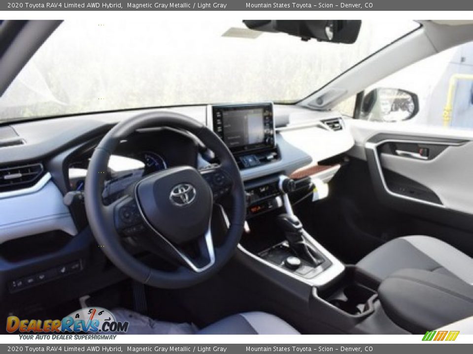 2020 Toyota RAV4 Limited AWD Hybrid Magnetic Gray Metallic / Light Gray Photo #5