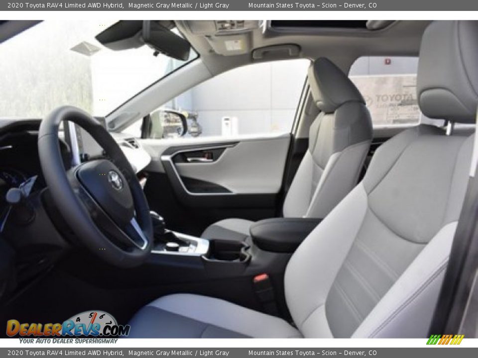 2020 Toyota RAV4 Limited AWD Hybrid Magnetic Gray Metallic / Light Gray Photo #6