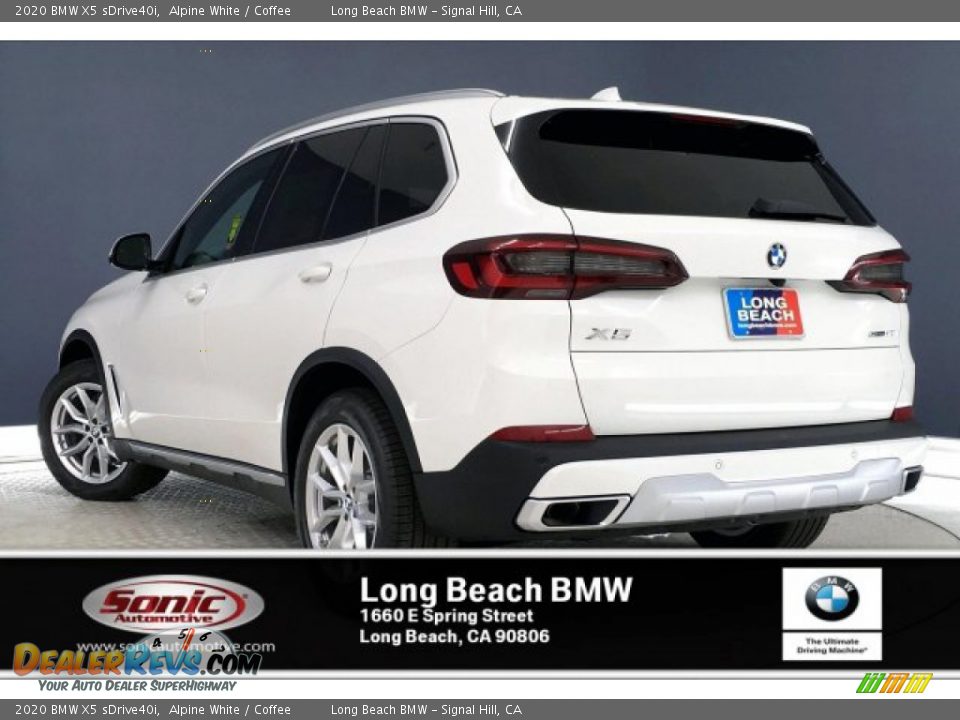 2020 BMW X5 sDrive40i Alpine White / Coffee Photo #2