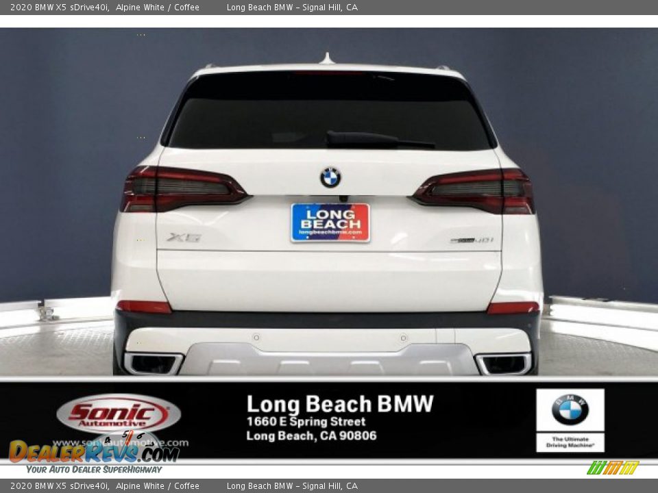 2020 BMW X5 sDrive40i Alpine White / Coffee Photo #3