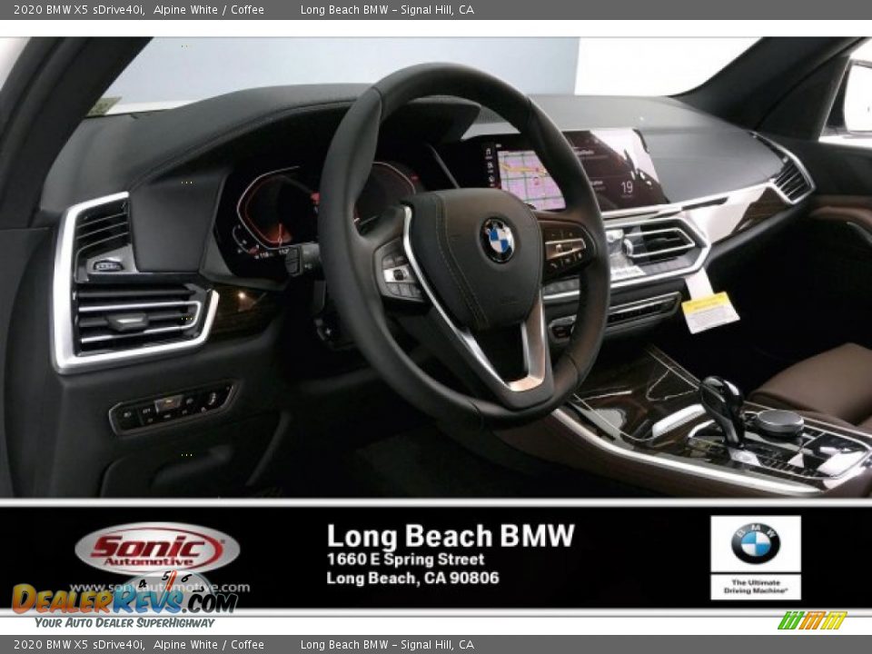 2020 BMW X5 sDrive40i Alpine White / Coffee Photo #4