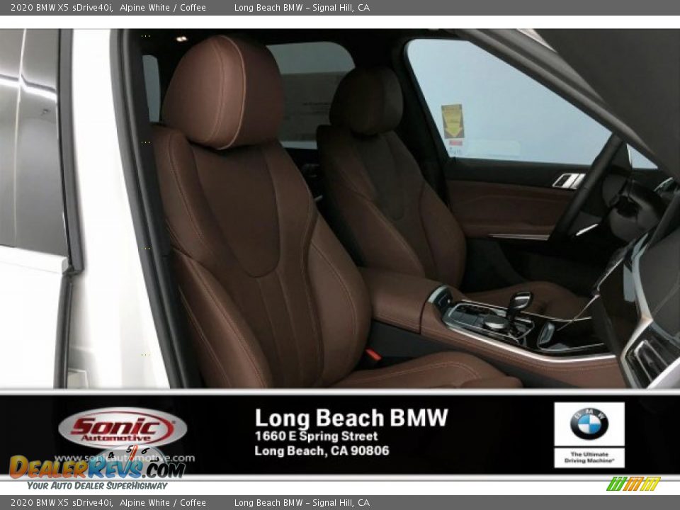 2020 BMW X5 sDrive40i Alpine White / Coffee Photo #7